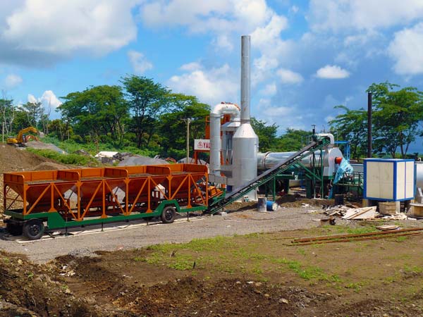 poatable asphalt mixing plant